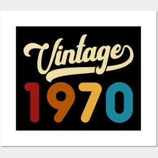 1970 Vintage Gift 50th Birthday Retro Style Posters and Art